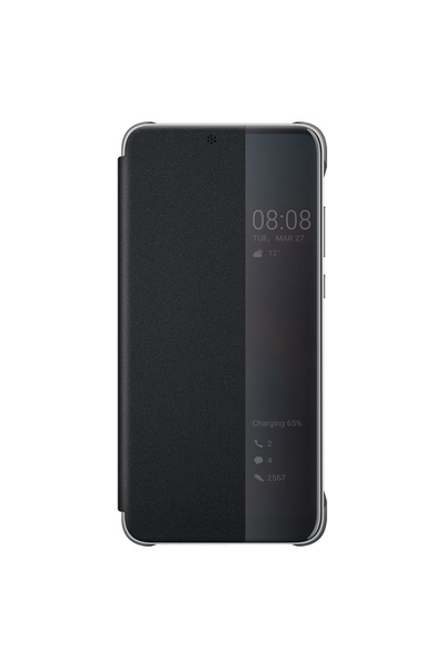 Atlas Husa Originala HUAWEI P20 - Flip Cover View (Negru)