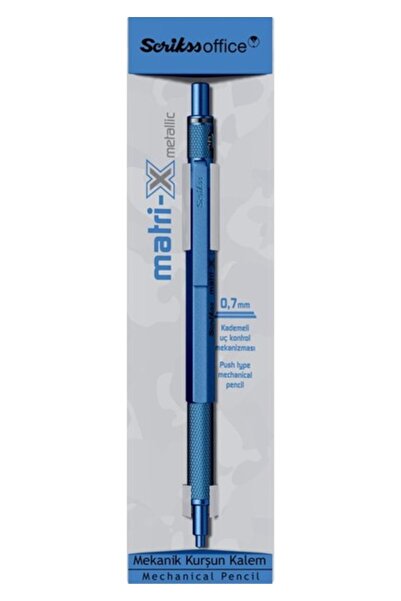 Scrikss Matri-X Şeffaf Ambalaj Mekanik Versatil Uçlu Kalem 0.7 Metalik Renkler