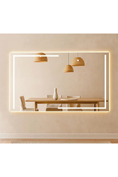 eagle mirror Dekoratif Kumlu Dokunmatik Sensörlü Ledli Banyo Konsol Aynası