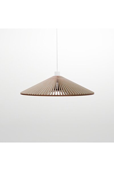 Ferisa Home Ahşap Avize Salon Avizesi Rustik Avize