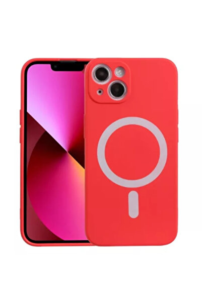 Atlas Husa Magsafe compatibila cu Apple iPhone 12 Pro, rosie, functie incarca...