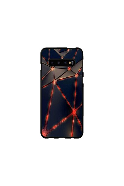 Atlas Εξατομικευμένη θήκη τύπου Samsung Galaxy S10, Lava Triangles, , S1D1M0367