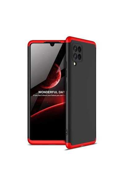 Atlas Husa SAMSUNG Galaxy A42 (5G) - GKK 360 Full Cover (Negru/Rosu)