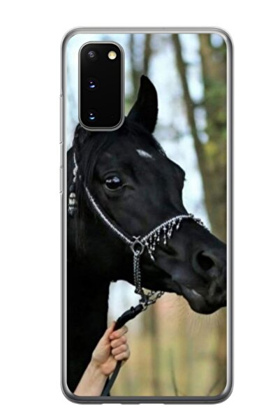 Atlas Husa personalizata tip carcasa Samsung Galaxy S20 FE, Black Horse, , S1...