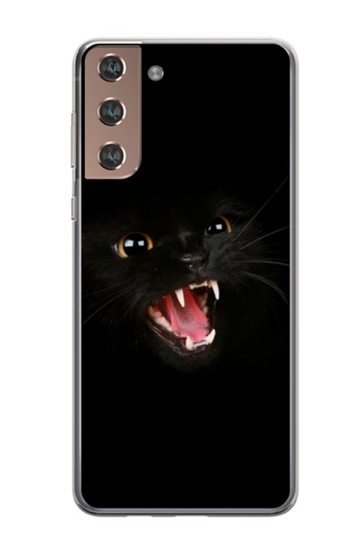 Atlas Εξατομικευμένη θήκη τύπου Samsung Galaxy S21, Black Cat 2, , S1D1M0016