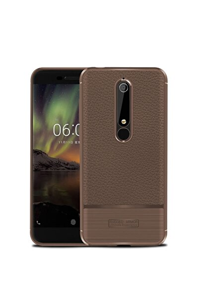 Atlas Husa NOKIA 6.1 (2018) - Luxury Carbon Rugged TSS, Maro