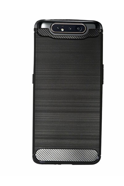 Atlas Θήκη SAMSUNG Galaxy A80 / A90 - Luxury Carbon TSS, Μαύρη