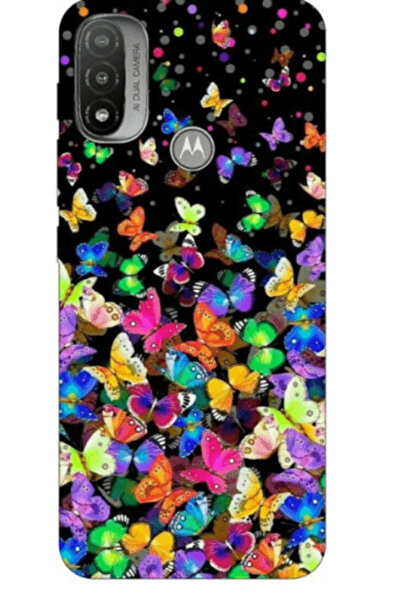 Atlas Μαλακή θήκη από σιλικόνη, συμβατή με Motorola Moto E20, Πεταλούδες