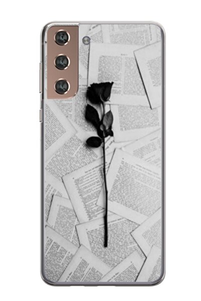 Atlas Husa personalizata tip carcasa Samsung Galaxy S21 Plus, Black Rose, , S...