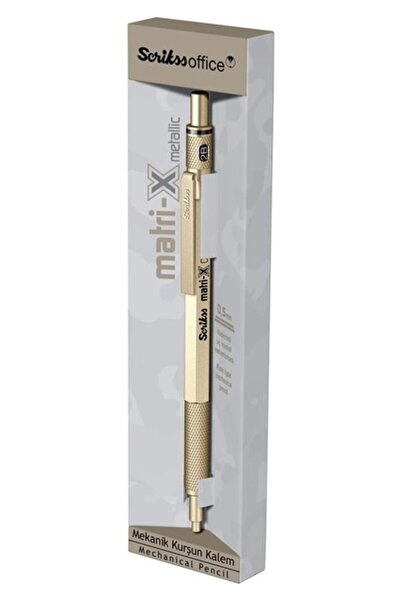 Scrikss Matri-X Versatil 0.5 mm Metalik Altın Şeffaf Amb.