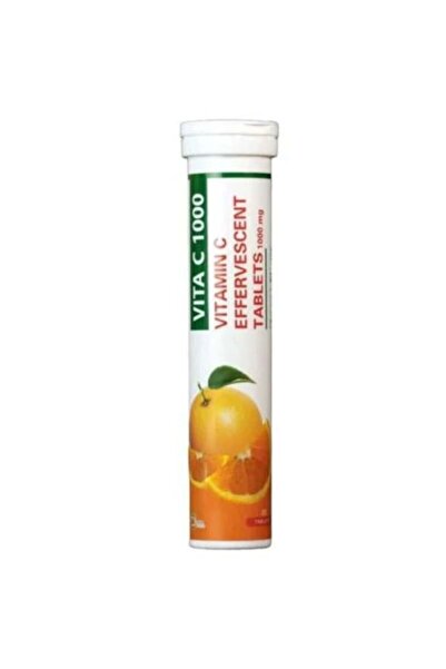 vita Vitamin C 1000mg Orange Flavor - 20 Effervescent Tablets