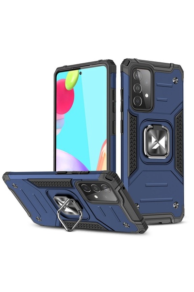 Atlas Husa pentru SAMSUNG Galaxy A52 (5G) A52s (5G) A52 (4G) - Ring Armor (Bl...