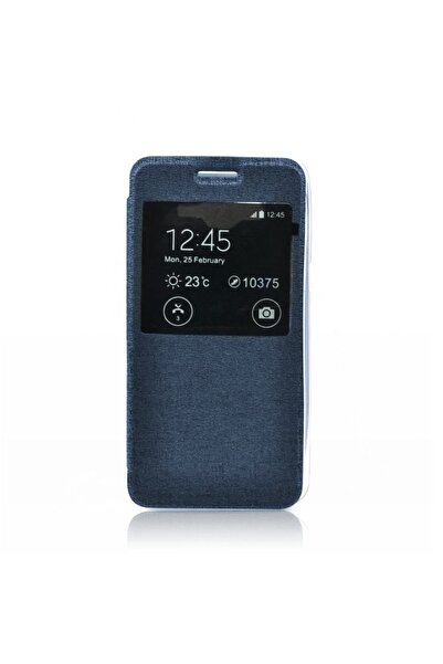 Atlas Калъф за SAMSUNG Galaxy A5 (2015) A500F - S-View (тъмносин)