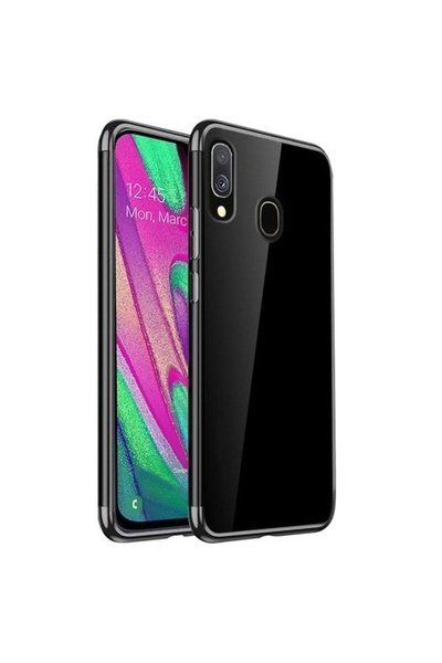 Atlas Θήκη SAMSUNG Galaxy A40 - Πολυτελής λεπτή γυαλιστερή TSS, μαύρη