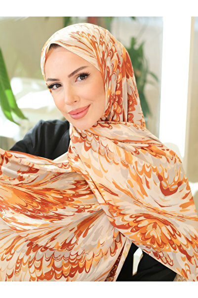 efdal şal eşarp Σάλι κρεπ με μοτίβο μαρμάρου