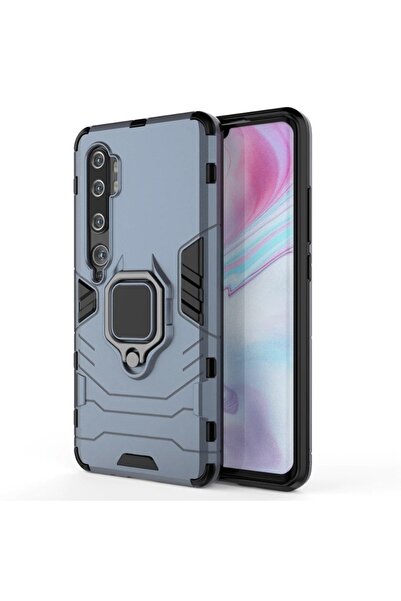 Atlas Кейс за XIAOMI Mi Note 10 - Ring Armor (тъмносин)