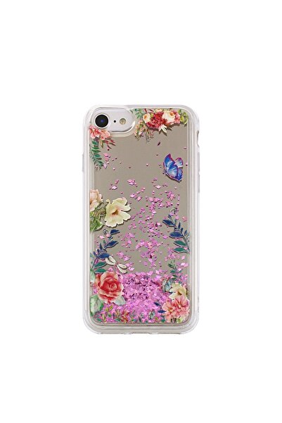 Atlas Husa APPLE iPhone 6\6S - Sclipici Lichid (Mirror Flower 2)
