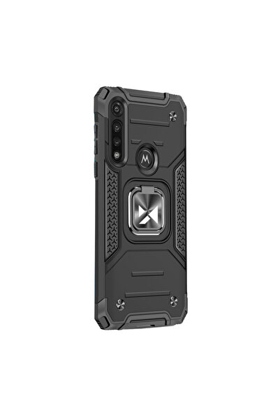 Atlas Husa pentru MOTOROLA Moto G8 Power - Ring Armor (Negru) Wozinsky