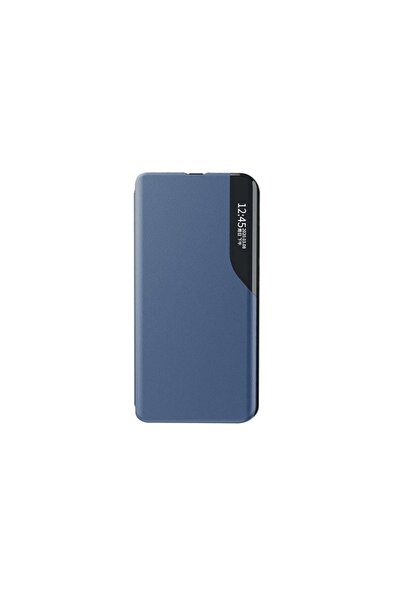 Atlas Θήκη SAMSUNG Galaxy A12 - Θήκη Leather View (Μπλε ναυτικό)