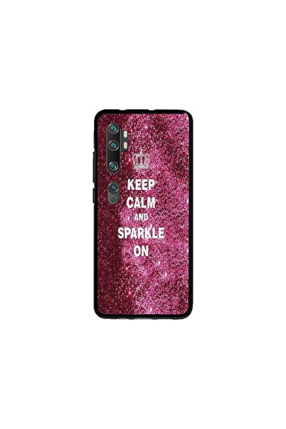 Atlas Персонализиран калъф тип Xiaomi Mi Note 10 Pro, Keep Calm and Sparkle O...