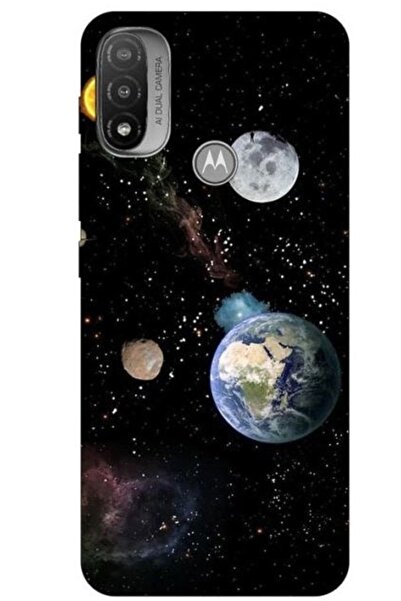 Atlas Μαλακή θήκη από σιλικόνη, συμβατή με Motorola Moto E20, Earth