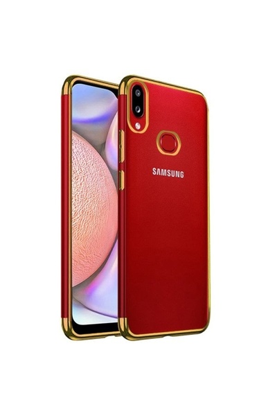 Atlas Husa SAMSUNG Galaxy A10s - Πολυτελής λεπτή γυαλιστερή θήκη TSS, χρυσή