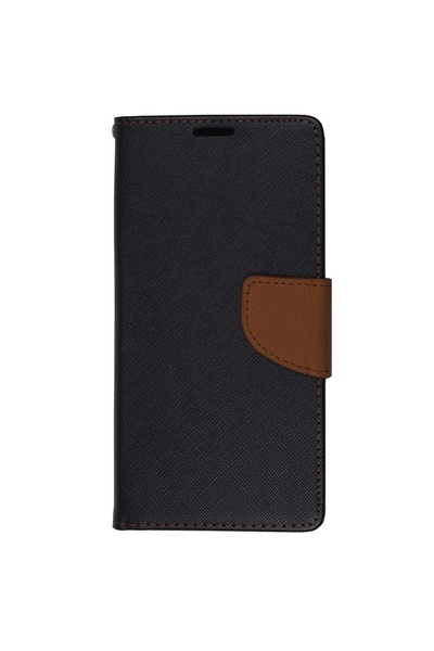 Atlas Husa HUAWEI Y6 II - кожен калъф тип „фасон“, черен/кафяв