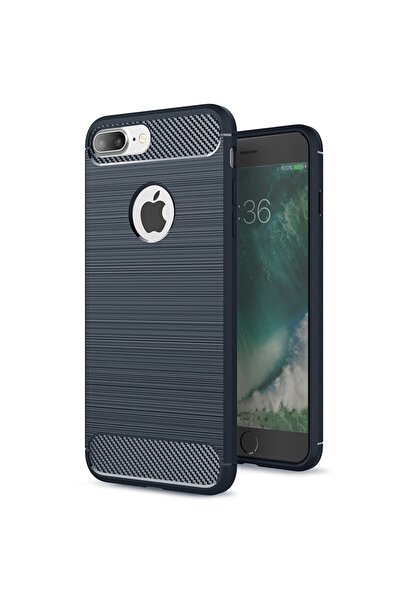 Atlas Husa Pentru APPLE iPhone 7 Plus / 8 Plus - Luxury Carbon TSS, Bleumarin