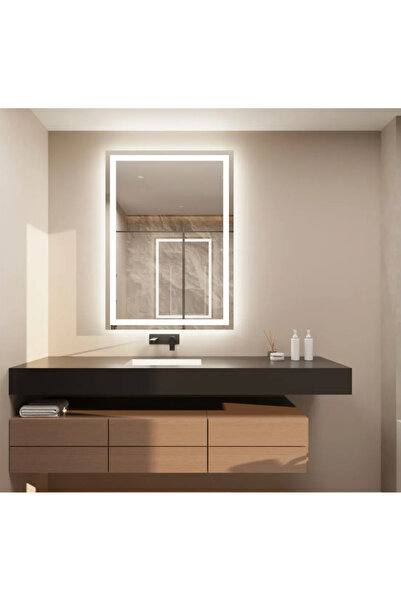 eagle mirror Dekoratif Dokunmatik Banyo Aynası Ledli Kumlamalı