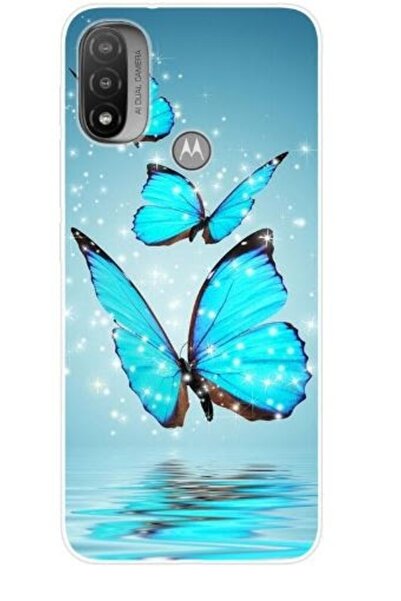 Atlas Μαλακή θήκη σιλικόνης για Motorola E20 butterflies