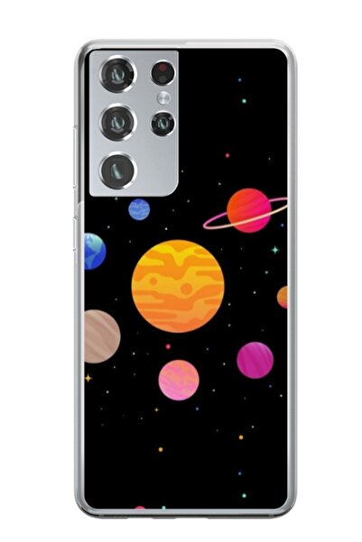 Atlas Εξατομικευμένη θήκη τύπου Samsung Galaxy S23 Ultra, Colorful Galaxy, , ...