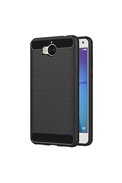 Atlas Θήκες για HUAWEI Y5 2017 / Y6 2017 - Luxury Carbon TSS, Μαύρο