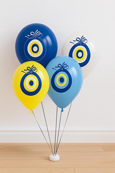 Balonsan بالونات عين الحسد بألوان متنوعة، عبوة من 25 قطعة