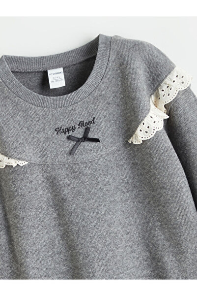 LC Waikiki Timeless Store: Timeless Recommendations | Crew Neck Girls' Sweatshirt and Sweatpants