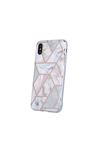 Atlas Husa pentru SAMSUNG Galaxy A22 (5G) - Geometric Marble (Roz)