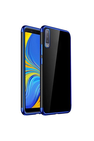 Atlas Husa SAMSUNG Galaxy A7 2018 - Πολυτελής λεπτή γυαλιστερή θήκη TSS, μπλε