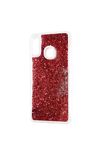 Atlas Husa SAMSUNG Galaxy A20e - Glitter Lichid (Rosu)
