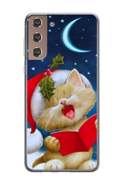 Atlas Εξατομικευμένη θήκη τύπου Samsung Galaxy S22, Christmas Cat, , S1D1M0048