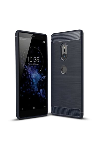 Atlas Θήκη SONY Xperia XZ2 - Luxury Carbon TSS, Ναυτικό Μπλε