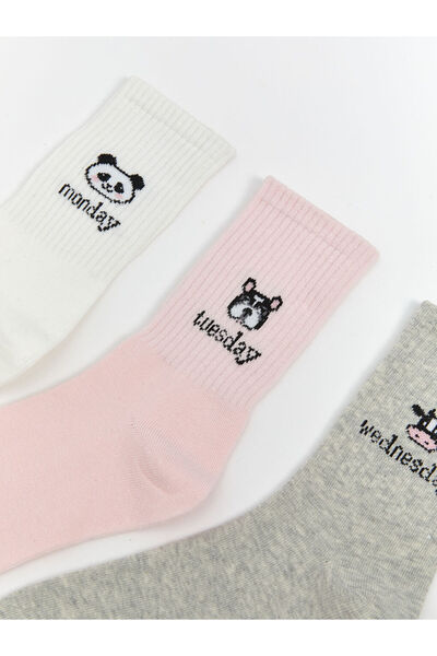 LC Waikiki Create Your Style with Uzg Store |   Printed Women's Socks 5-Pack