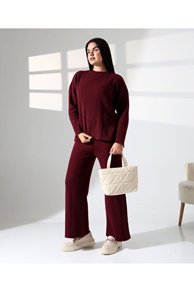 REDMİNA fashion مجموعة ملابس تريكو نسائية ذات إيقاع ديناميكي