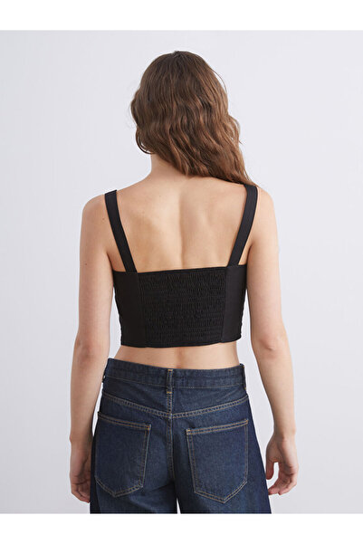 LC Waikiki Create Your Style with Uzg Store |   Square Neck Strap Crop
