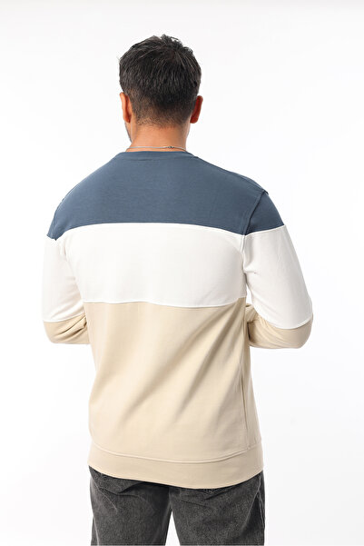 Rodrigo Ανδρικό φούτερ από ύφασμα διπλής όψης, χρωματισμένο με μπλοκ, 100% βαμβάκι