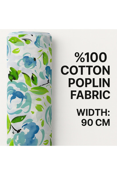 MEKİK MANİFATURA 100% бавовняна поплінова тканина шириною 90 см для шиття та ...