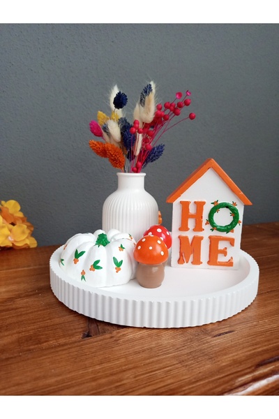 miniyumy Dekoratif Mantar Balkabağı Vazo Home Sonbahar Dekoru