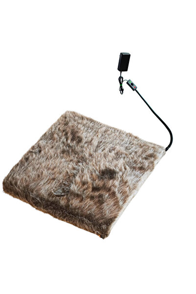 POWERTEC Isıtıcılı Kedi Köpek Minderi Kedi Isıtıcı Minder Isıtmalı kedi minderi 12VOLT 45X45CMX4CM