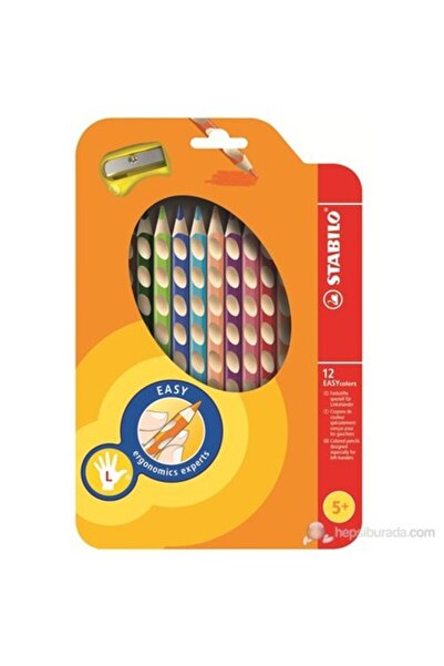 Stabilo EasyColors Kuru Boya 12 Renkli Set Sol
