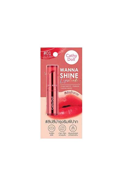 Cathy Doll Cathy Doll I Shine Lipstick - 01 Will Be Red