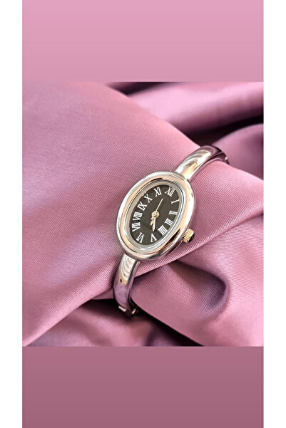 Arus Kelepçe Taşsız Sade Zarif Kadın Çelik Kol Saati