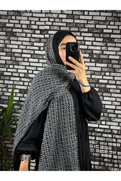ZarülAAy fashıon Müslün şal siyah desenli